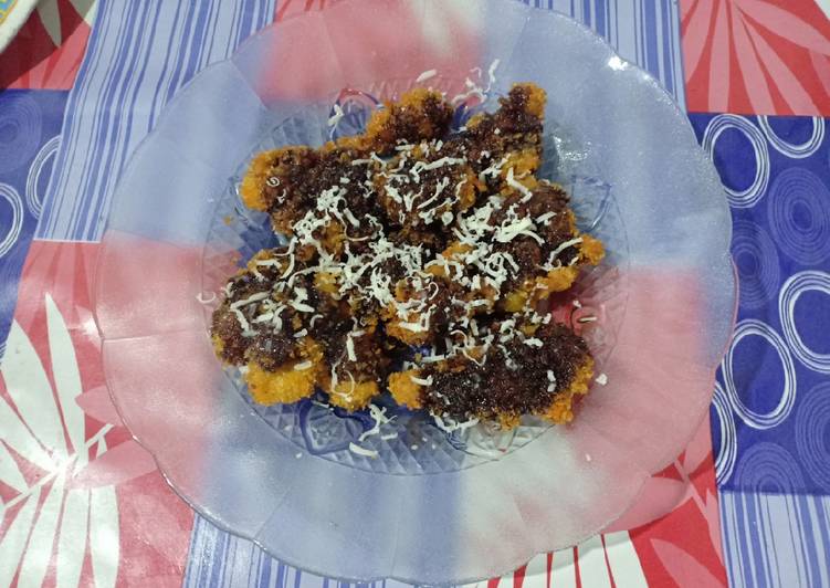 Pisang crispy coklat keju simple