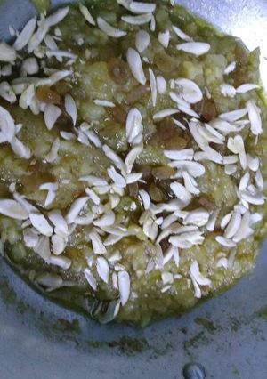 A picture of Aloo halwa.