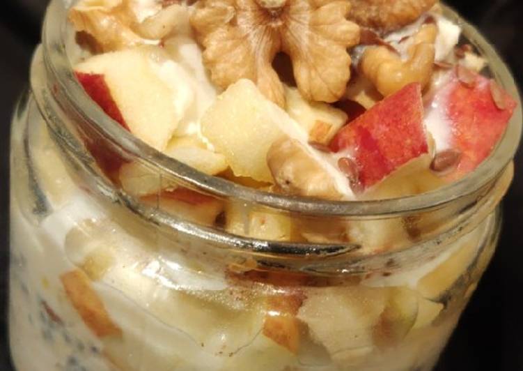 Steps to Make Any-night-of-the-week Apple fig and walnuts(health is wealth jar)