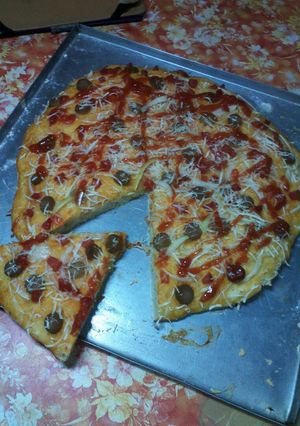 Foto resep Pizza Simple,,Kilat No Ulen Anti Gagal 😘😘😘