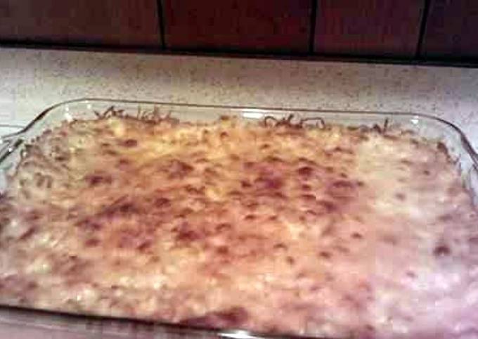 Simple Way to Prepare Mario Batali loads of cheese baked mac n cheese