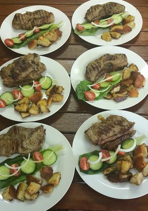 A picture of Stuffed Strip Loin Steak..