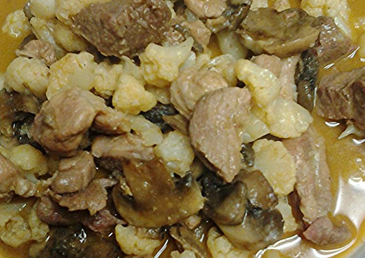 Recipe of Speedy Cauliflower and pork