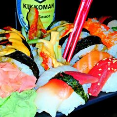 A picture of Mike's Sushi School 101.