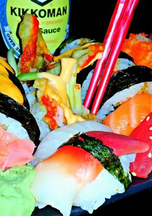 A picture of Mike's Sushi School 101.