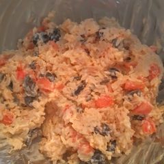 A picture of Rice salad.