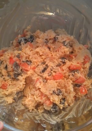 A picture of Rice salad.