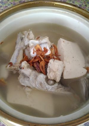 Foto resep Sop Tahu Putih kuah ikan 🐟