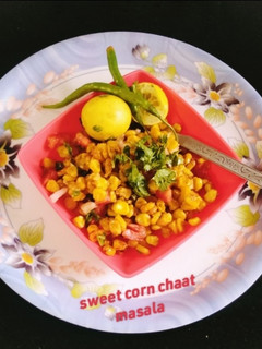A picture of CRISPY CORN 🌽 Chaat masala 😋.