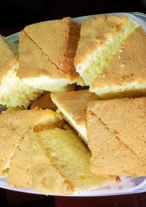 A picture of coconut chiffon cake.