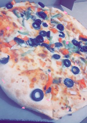 صورة لوصفة بيتزا 😍