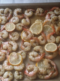 A picture of Lemon and Italian herb shrimp.
