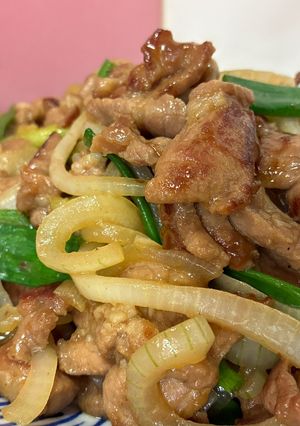雙蔥炒甜肉片 的食譜成品照片
