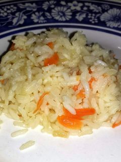 A picture of Fried Rice with Carrots.