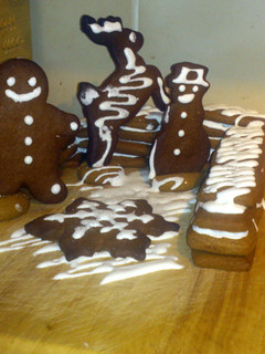 A picture of gingerbread cookies.