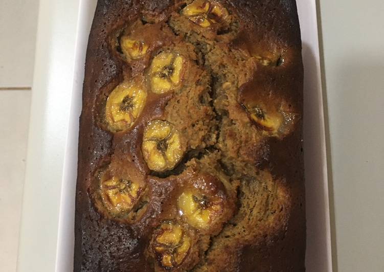 Queque avena, plátano y chocolate