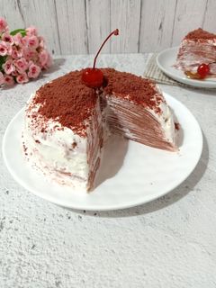 Foto resep Mille Crepes Red Velvet