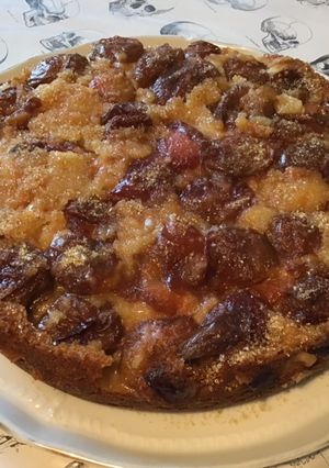 Une photo de Gâteau renversé aux reines claudes