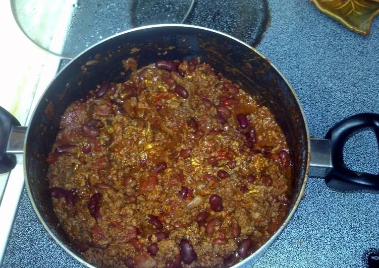 Steps to Prepare Homemade Chili