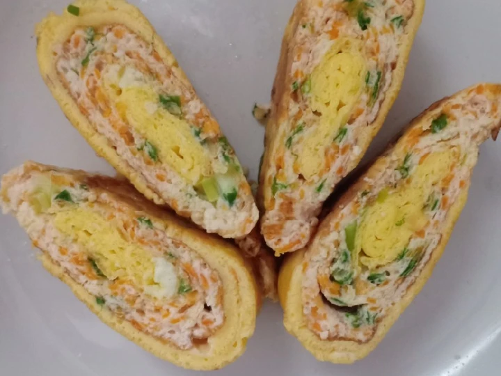 Cara Mudah Membikin Resep Omelet sayur / Tamagoyaki yang Lezat Sekali Anti Ribet, Lezat Sekali