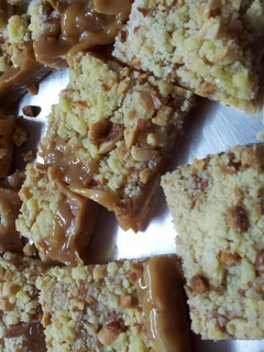 A picture of peanut butter bars.