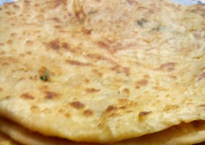 Steps to Prepare Jamie Oliver Allo k Parathay (Potatoes stuffed Flat bread) by Nancy