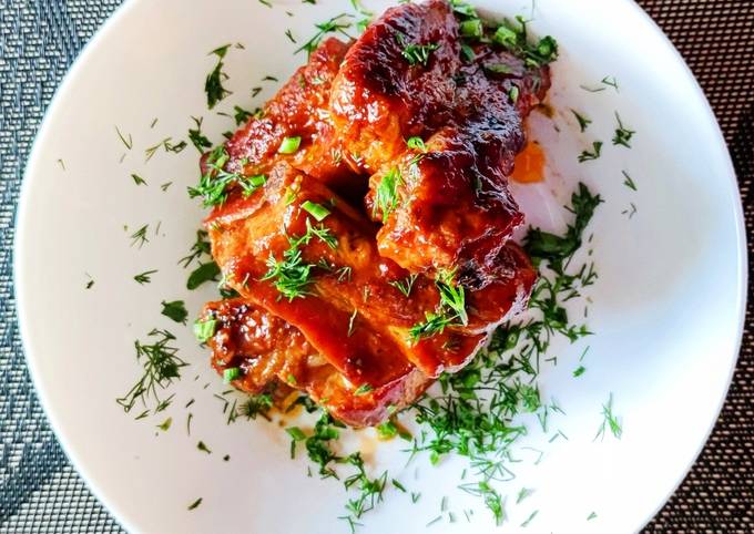 Свиные ребрышки в медово-горчичном соусе в духовке – простой и вкусный рецепт с фото (пошагово)