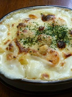 A picture of Shrimp and Scallop Doria with Handmade Sauce.
