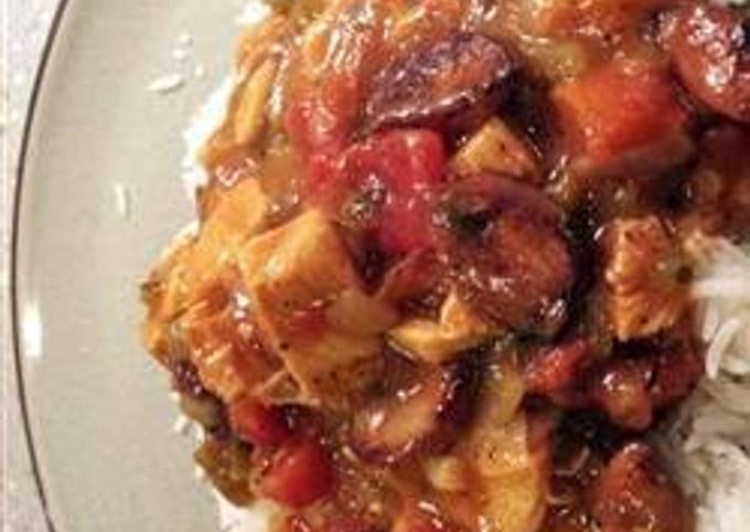 Simple Way to Prepare Gordon Ramsay Gumbo Chicken and Smoked Sausage Creole