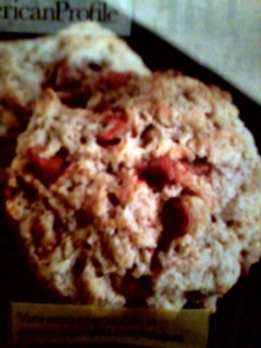 A picture of cinnamon chip scones.