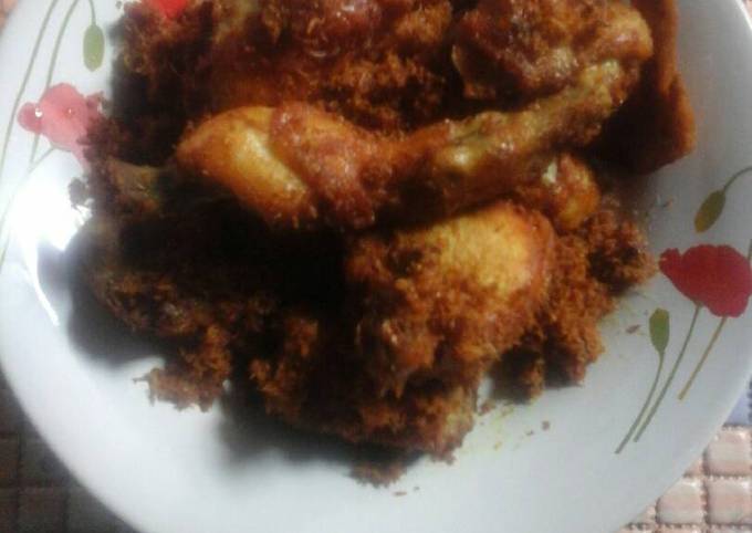 Ayam goreng serundeng kelapa nikmattt