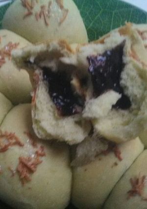 Foto resep Roti sobek pandan isi coklat(no telur)