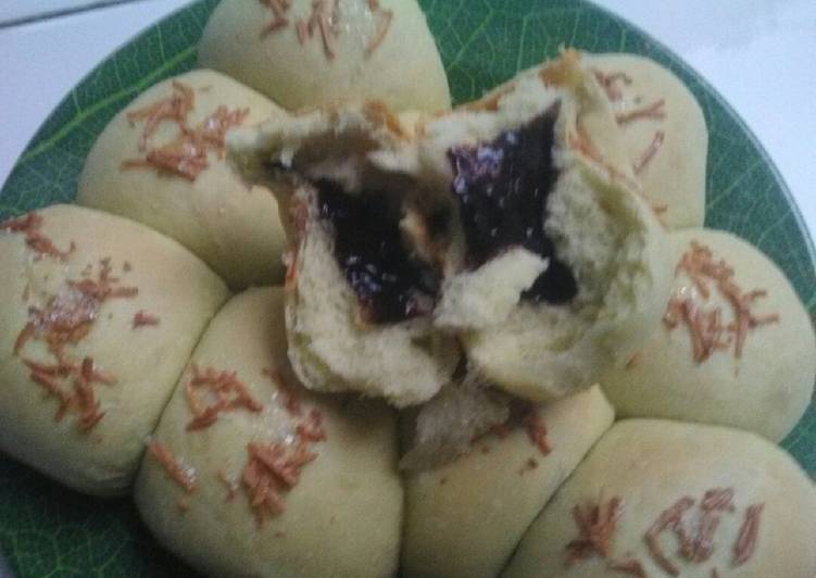 Anti Ribet, Membuat Roti sobek pandan isi coklat(no telur) Kekinian