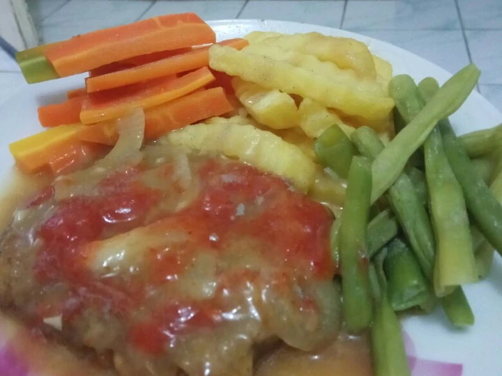 Langkah Mudah untuk Membikin Resep Beef steak crispy ala ala yang Enak Banget Anti Ribet, Bisa Manjain Lidah