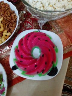عکسی از دستور ژله بستنی هندوانه ای