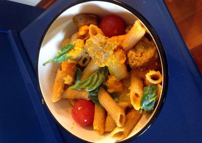 How to Make Award-winning Pumpkin &amp; Vege Sausage Pasta