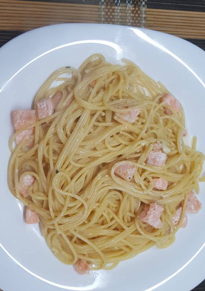Паста с семгой