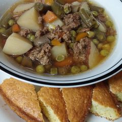 A picture of "Lotsa" Vegetable/Beef Soup.