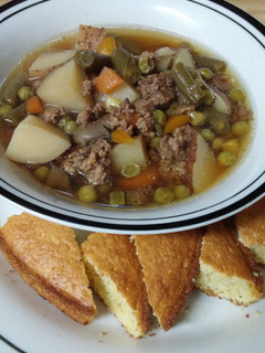 A picture of "Lotsa" Vegetable/Beef Soup.