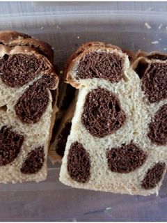 Foto resep Giraffe print loaf bread (roti tawar motif jerapah)