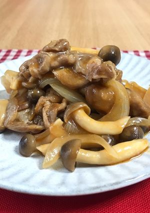 A picture of Stir-Fried Pork with Barbecue Sauce.