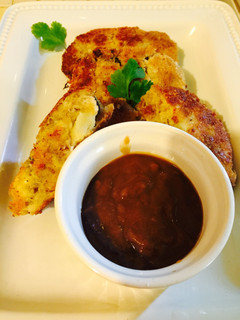 A picture of Left Over Stuffing & Potato patties.