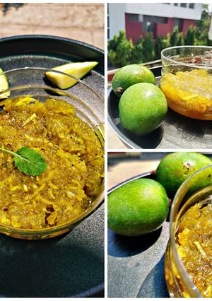 A picture of Mango sweet pickle (Grandma recipe).