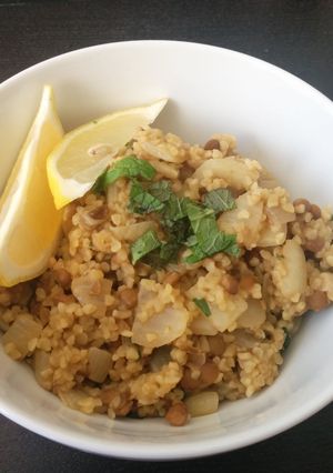 A picture of Bulgur & Lentils.