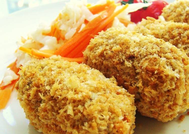 Steps to Prepare Super Quick Homemade Non-fried Potato Croquettes