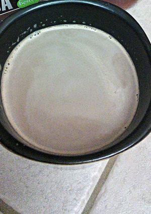 A picture of Hot chocolate with honey!.