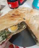 Tarta de brócoli y espinaca
