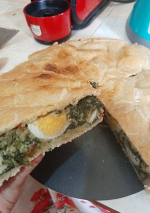Una foto de Tarta de brócoli y espinaca
