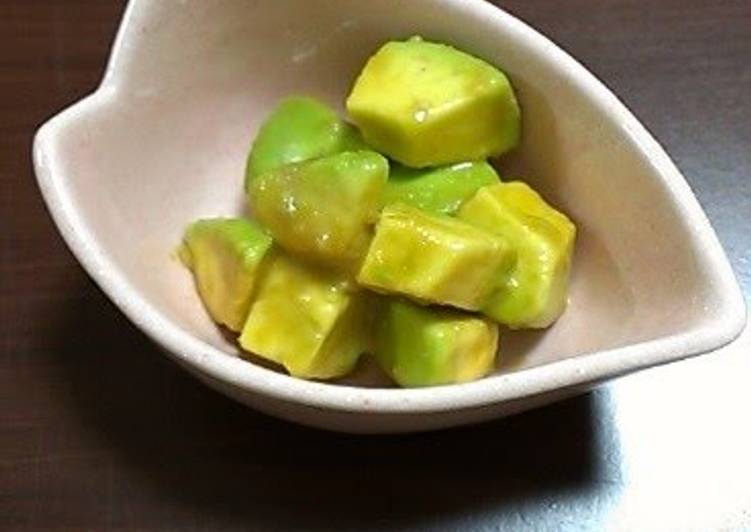 Steps to Prepare Super Quick Homemade Simple &amp; Delicious Avocado with Wasabi