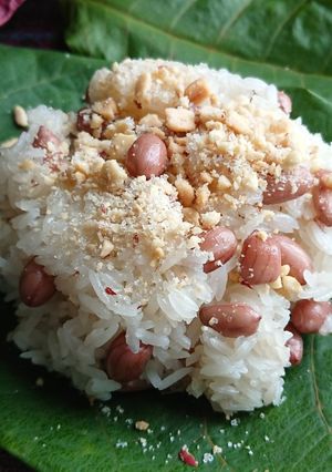 Hình của món Xôi lạc (đậu phộng).